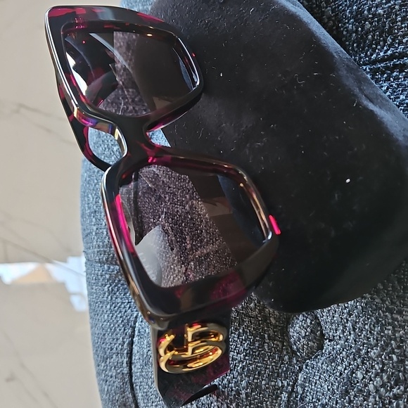 Gucci Women's Havana Violet Brown Sunglasses